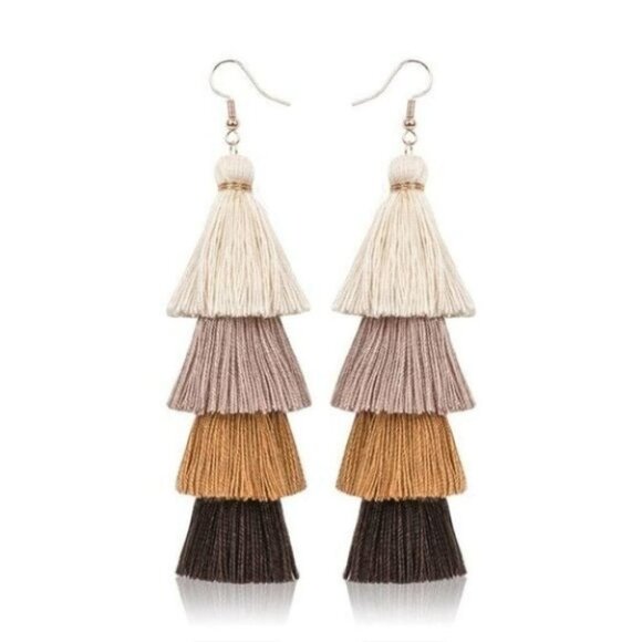 Multiple Layers Bohemian Colorful Tassel - Picture 2 of 9